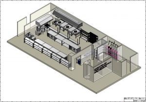 Bản vẽ thiết kế bếp công nghiệp