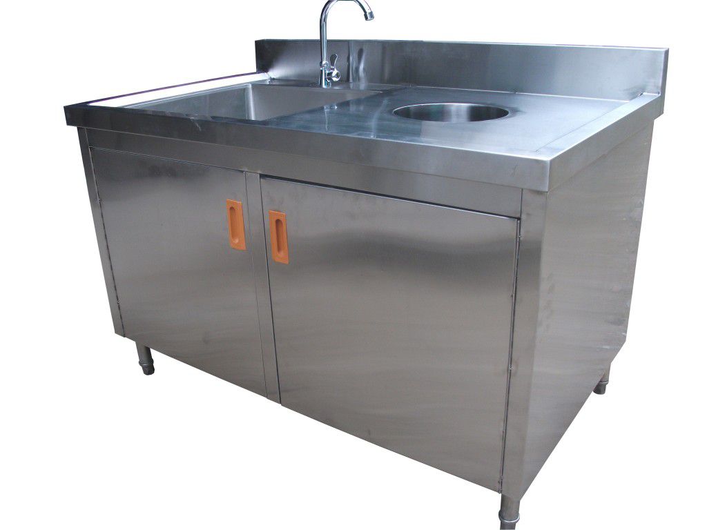 quầy 1 chậu 1 lỗ xả rác