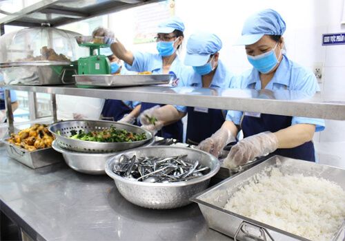 Khu bếp nấu trường mầm non Pascal