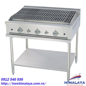 BẾP NƯỚNG CÔNG NGHIỆP 5 HỌNG ĐỐT CHÂN CAO