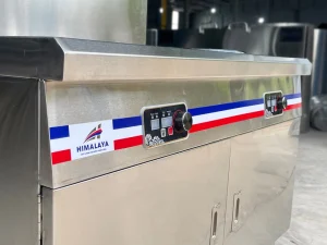 Bếp từ công nghiệp đôi 1 phẳng 1 lõm 5KW/ họng