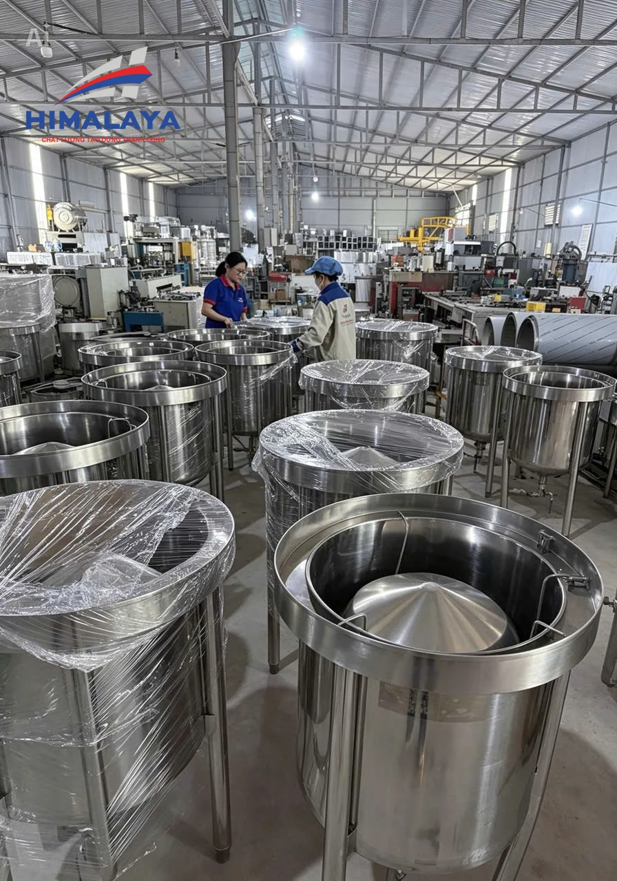 Máy vo gạo công nghiệp inox 304 Himalaya